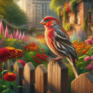 Garden Visitors: The Purple Finch vs House Finch