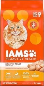 IAMS Proactive Health Adult Healthy Dry Cat Food with Salmon
