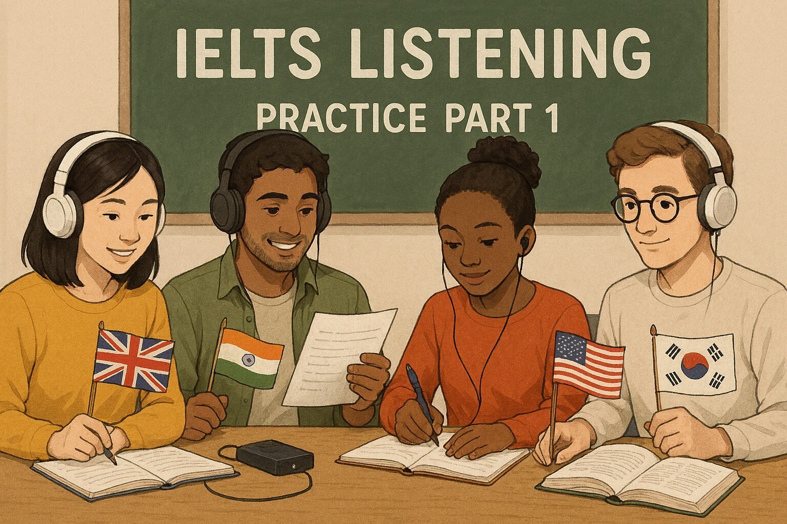 IELTS Listening Practice Part 1: IELTS listening part 1 question types with examples and answers